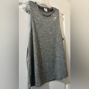 Gym Shark Men's Charcoal Gray Stretch Active Tank Top Shirt Size M